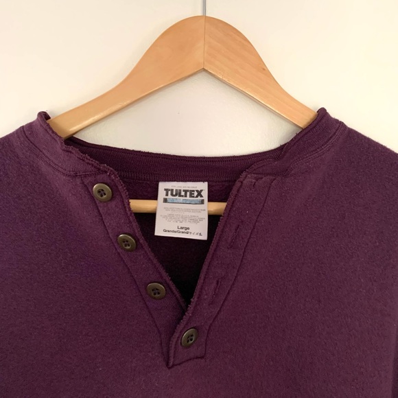 Vintage Dark Purple Cozy Quarter Button-Up - Picture 5 of 7